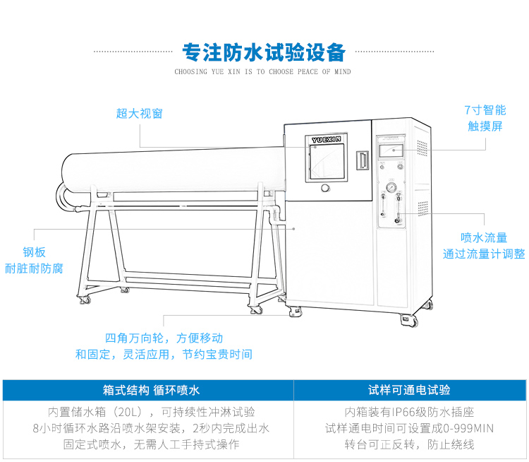 IP65防水試驗箱